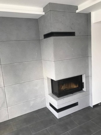 Płyta betonowa ultra lekka porowata jasny popiel - struktura porowata