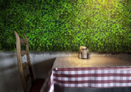 Mata ze sztucznych roślin NIEZAPOMINAJKA GD229