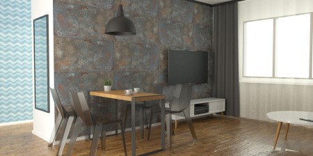 Płyta betonowa ultra lekka antracyt + rdza