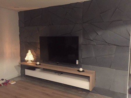 PB05 CLIFF 1200x600x48 mm | Płyta ścienna elewacyjna betonowa 3D