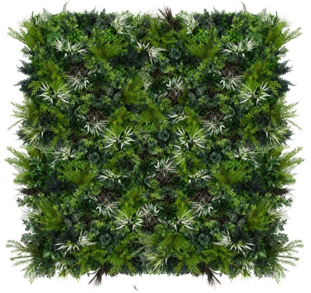 Panel ze sztucznych roślin FR + UV GD176 ALASKA Trudnozapalny 2x2 m