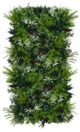 Panel ze sztucznych roślin FR + UV GD176 ALASKA Trudnozapalny 1x2 m