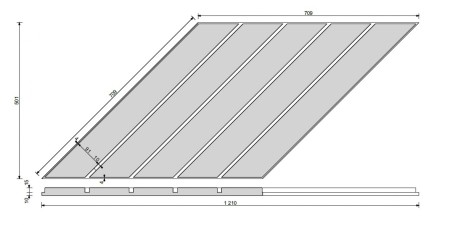 Płyta betonowa 3D PB43 JODEŁKA