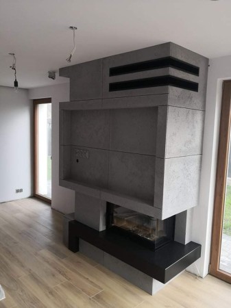 100x50x1 cm | Ciemny popiel | Płyta betonowa ultralekka beton architektoniczny