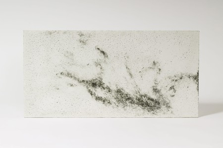 Płyta beton architektoniczny ultra lekka biała z kruszywem black, struktura porowata