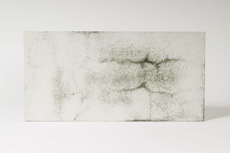 Płyta beton architektoniczny ultra lekka biała z kruszywem black, struktura średnioporowata