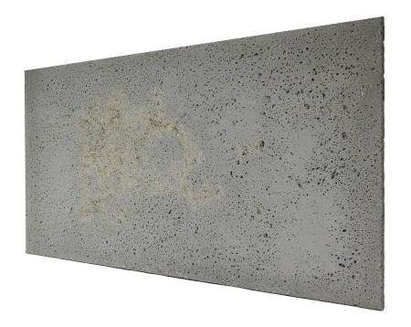 Płyta beton architektoniczny ultra lekka ciemny popiel z kruszywem silver, struktura porowata