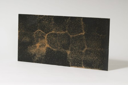 Płyta beton architektoniczny ultra lekka grafit z kruszywem gold, struktura średnioporowata