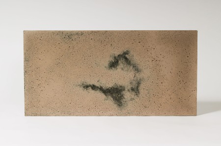 Płyta betonowa ultra lekka cappuccino z kruszywem black, struktura porowata