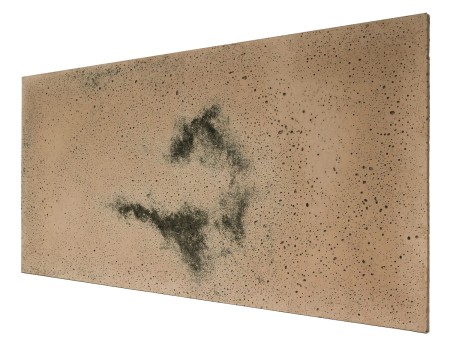 Płyta betonowa ultra lekka cappuccino z kruszywem black, struktura porowata