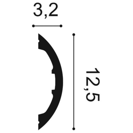 Listwa ścienna poliuretanowa Orac Decor P3070