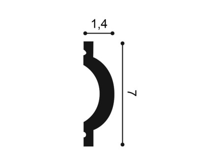 Listwa ścienna poliuretanowa Orac Decor P9901