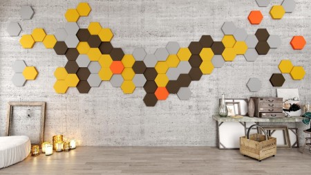 Miękki panel akustyczny Fluffo Soft Hexa S