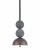 Lampa betonowa Bosfor w kolorze Anthracite / Sparrow