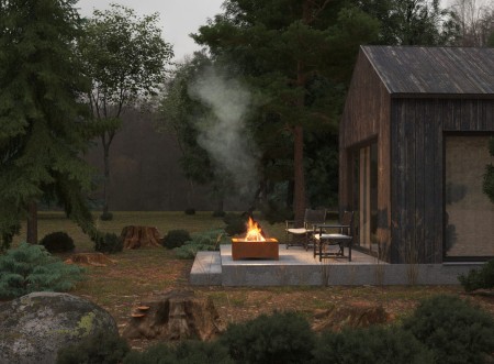 Palenisko ogrodowe INGARDEN CORTEN 700 SQUARE