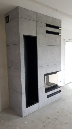 120x60x1 cm | Jasny popiel | Płyta betonowa ultralekka beton architektoniczny