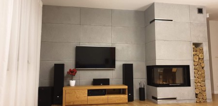 120x60x1 cm | Jasny popiel | Płyta betonowa ultralekka beton architektoniczny