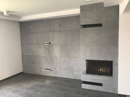 120x60x1 cm | Jasny popiel | Płyta betonowa ultralekka beton architektoniczny