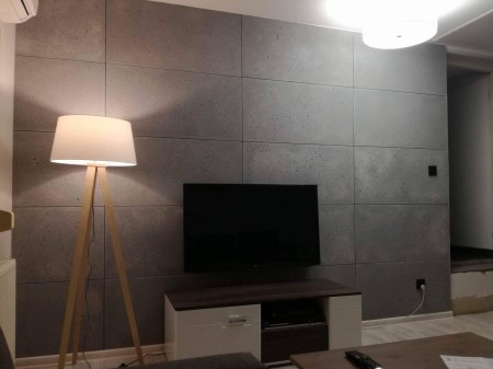 120x60x1 cm | Jasny popiel | Płyta betonowa ultralekka beton architektoniczny