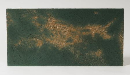 Płyta beton architektoniczny ultra lekka patyna z kruszywem gold - struktura porowata