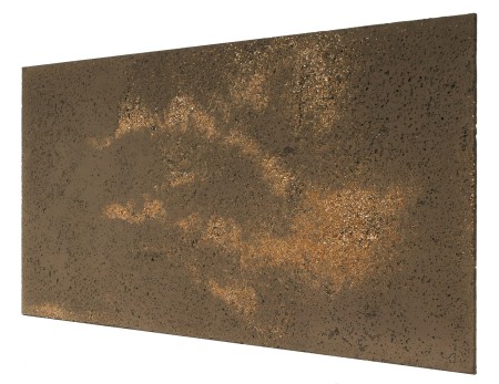Płyta betonowa ultra lekka brąz z kruszywem gold, struktura porowata