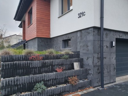 Płyta betonowa ultra lekka antracyt z kruszywem black