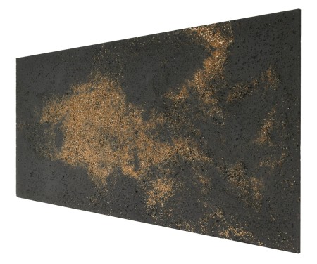 Płyta beton architektoniczny ultra lekka antracyt z kruszywem gold, struktura porowata