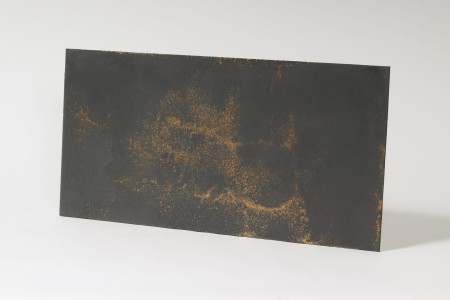 Płyta beton architektoniczny ultra lekka antracyt z kruszywem gold, struktura średnioporowata