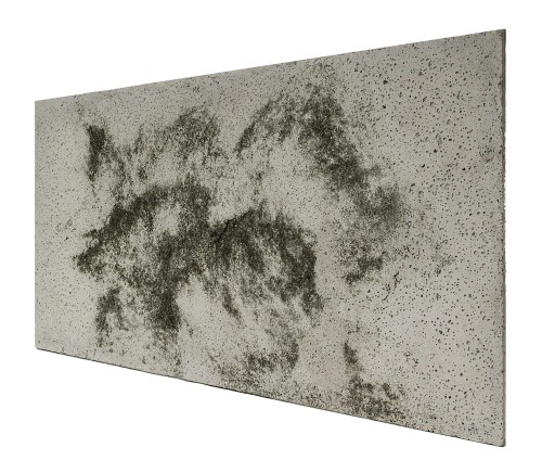 Płyta beton architektoniczny  ultra lekka jasny popiel z kruszywem black, struktura porowata