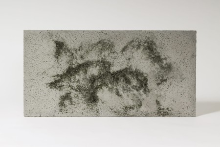 Płyta beton architektoniczny ultra lekka jasny popiel z kruszywem black, struktura porowata