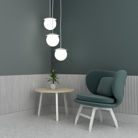 Lampa wisząca Kuul F3 biała