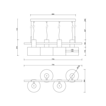 Lampa sufitowa Enkel 4