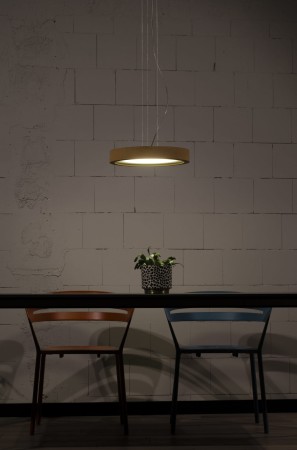 Lampa wisząca betonowo-aluminiowa Planta