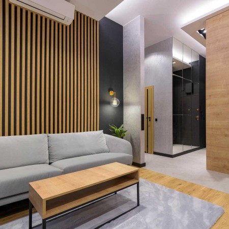 Lamele ścienne - naturalny fornir dębowy 30x40x2750 mm