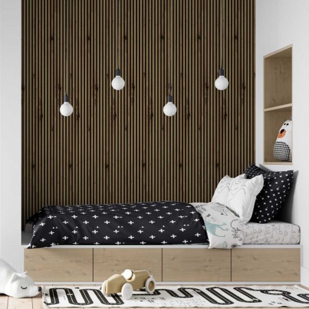 Lamele ścienne Mini - dąb artisan 16x30x2750 mm