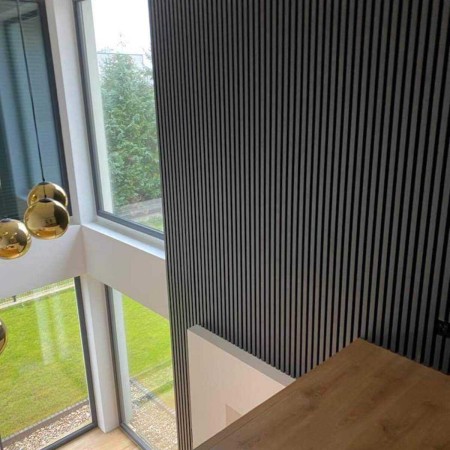 Lamele ścienne Mini - Czarny mat 16x30x2750 mm