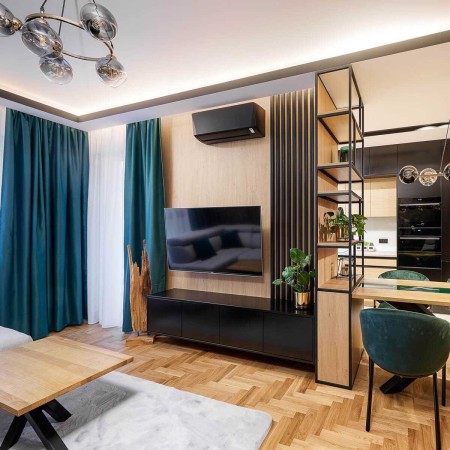 Lamele ścienne Mini - Czarny mat 16x30x2750 mm