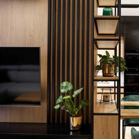 Lamele ścienne Mini - Czarny mat 16x30x2750 mm