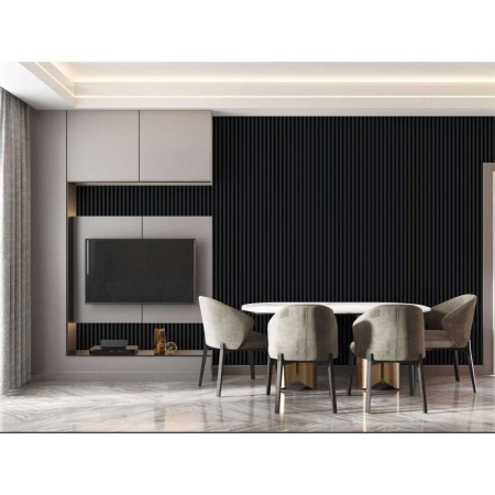 Lamele ścienne Mini - Antracyt 16x30x2750 mm