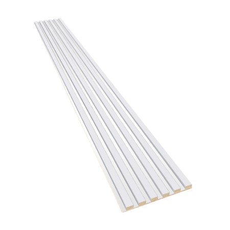 Lamele na płycie białej HDF - Biały mat 30x275 cm