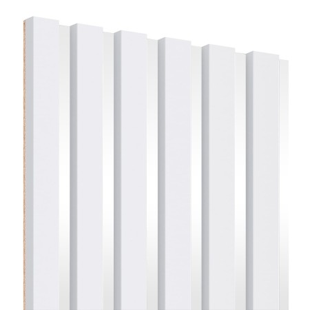 Lamele na płycie białej HDF - Biały mat 30x275 cm
