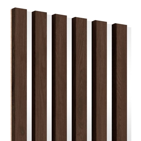 Lamele na płycie białej HDF - Orzech 30x275 cm