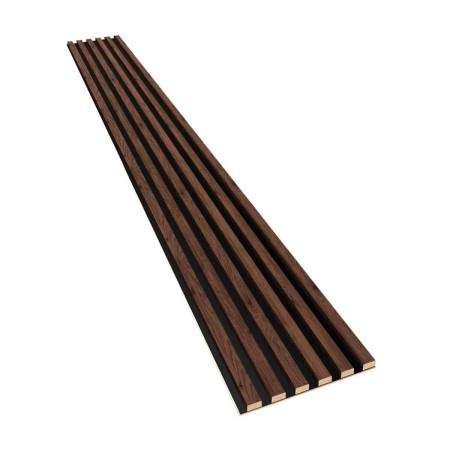 Lamele na płycie czarnej HDF - Orzech 30x275 cm
