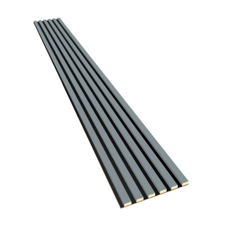 Lamele na płycie czarnej HDF - Skandynawska szarość 30x275 cm