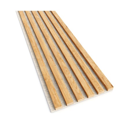 Lamele akustyczne na beżowym filcu - dąb naturalny 30x270 cm