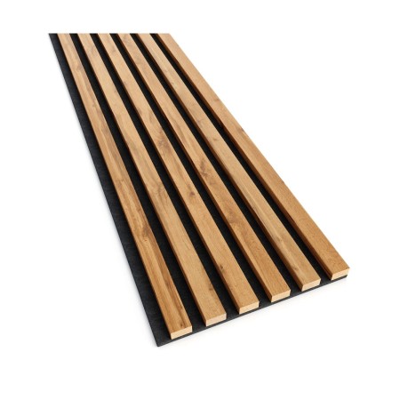 Lamele akustyczne na czarnym filcu - dąb wotan 30x270 cm