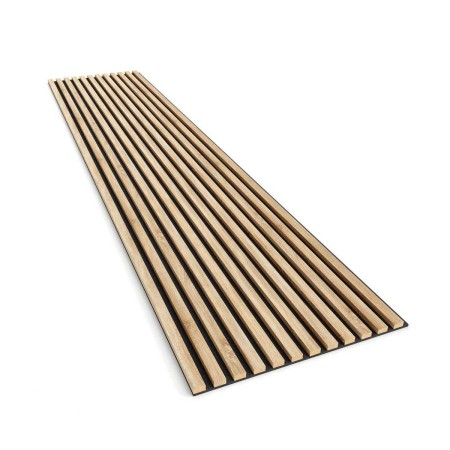 Lamele akustyczne na czarnym filcu - dąb sonoma 30x270 cm