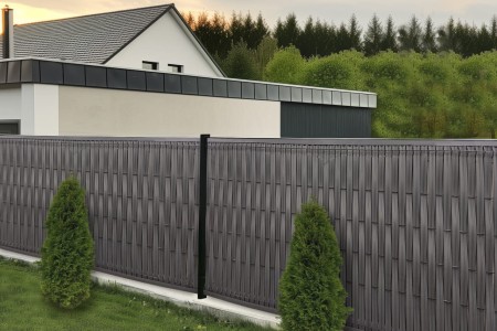 Listwy pionowe do paneli ogrodzeniowych RD03 ciemny szary