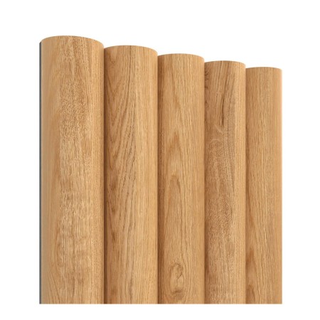 Panel ryflowany MDF - dąb naturalny