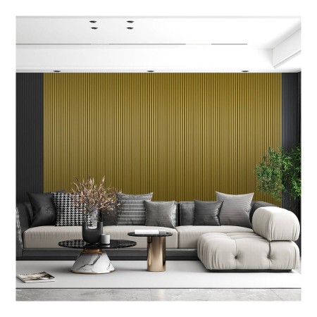 Panel ryflowany MDF - Złoty